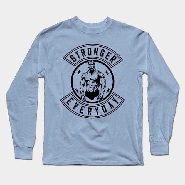 stronger Long Sleeve T-Shirt by graphicganga